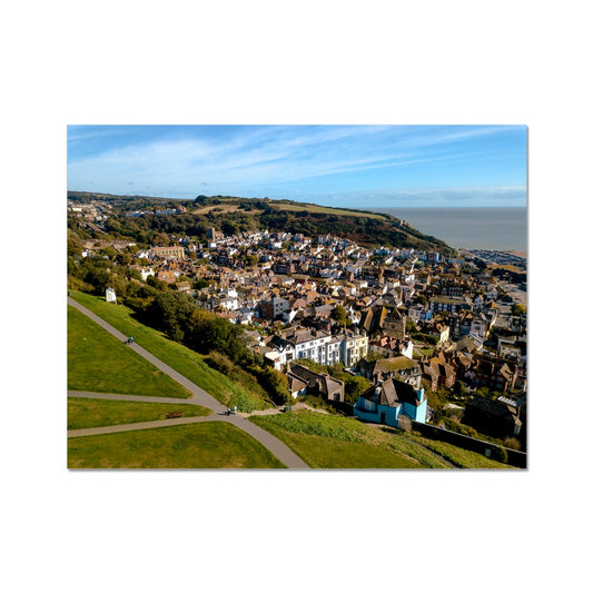 Hastings Old Town From The West Hill Rolled Canvas
